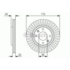 Гальмівний диск BOSCH 0 986 479 R63