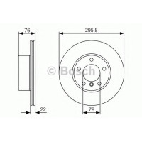 Гальмівний диск BOSCH 0 986 479 R72