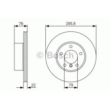 Гальмівний диск BOSCH 0 986 479 R72