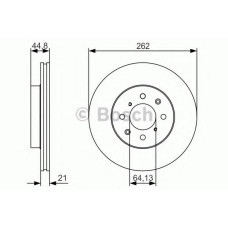 Гальмівний диск BOSCH 0 986 479 R80