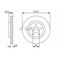 Гальмівний диск BOSCH 0 986 479 R89