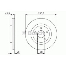 Гальмівний диск BOSCH 0 986 479 R89