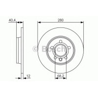 Гальмівний диск BOSCH 0 986 479 R91