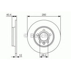 Гальмівний диск BOSCH 0 986 479 R91