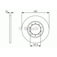 Гальмівний диск BOSCH 0 986 479 R92