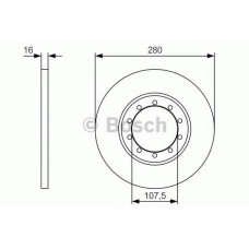 Гальмівний диск BOSCH 0 986 479 R92