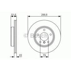 Гальмівний диск BOSCH 0 986 479 S32