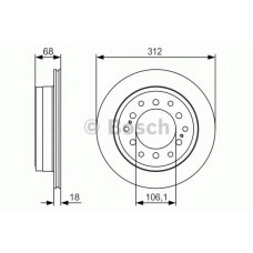 Гальмівний диск BOSCH 0 986 479 S36