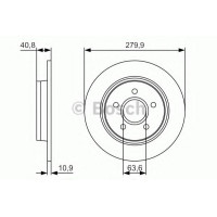 Гальмівний диск BOSCH 0 986 479 S49