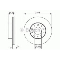 Гальмівний диск BOSCH 0 986 479 S70