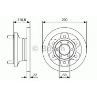 Гальмівний диск BOSCH 0 986 479 S95