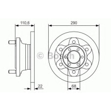 Гальмівний диск BOSCH 0 986 479 S95