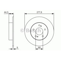 Гальмівний диск BOSCH 0 986 479 T86
