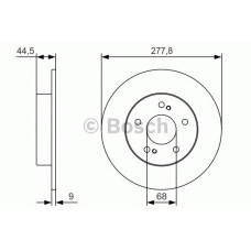 Гальмівний диск BOSCH 0 986 479 T86