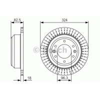 Гальмівний диск BOSCH 0 986 479 U29