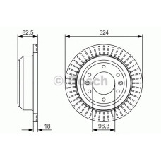 Гальмівний диск BOSCH 0 986 479 U29