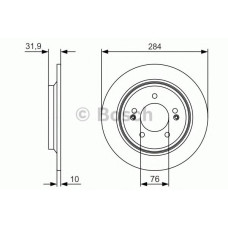 Гальмівний диск BOSCH 0 986 479 V09