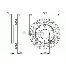 Гальмівний диск BOSCH 0 986 479 V32