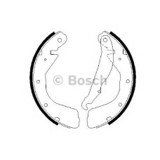Комплект гальмівних колодок BOSCH 0 986 487 264