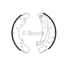 Комплект гальмівних колодок BOSCH 0 986 487 521