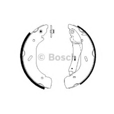 Комплект гальмівних колодок BOSCH 0 986 487 612