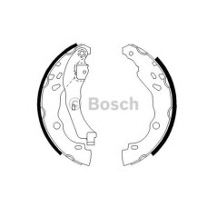 Комплект гальмівних колодок BOSCH 0 986 487 627