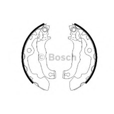 Комплект гальмівних колодок BOSCH 0 986 487 633