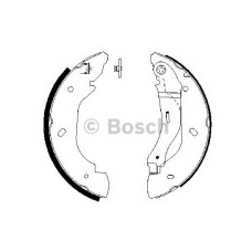 Комплект гальмівних колодок BOSCH 0 986 487 660