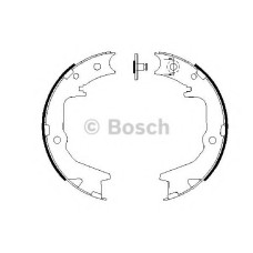 Комплект гальмівних колодок, стоянкова гальмівна система BOSCH 0 986 487 683
