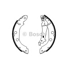 Комплект гальмівних колодок BOSCH 0 986 487 699