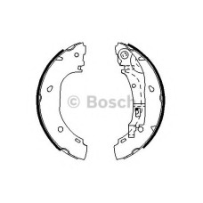 Комплект гальмівних колодок BOSCH 0 986 487 701