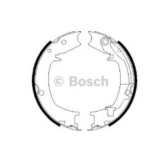 Комплект гальмівних колодок, стоянкова гальмівна система BOSCH 0 986 487 711