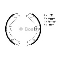 Комплект гальмівних колодок, стоянкова гальмівна система BOSCH 0 986 487 752