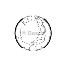 Комплект гальмівних колодок, стоянкова гальмівна система BOSCH 0 986 487 768