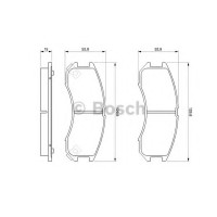 Комплект гальмівних колодок, дискове гальмо BOSCH 0 986 493 790