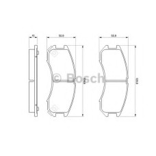 Комплект гальмівних колодок, дискове гальмо BOSCH 0 986 493 790