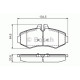 Комплект гальмівних колодок, дискове гальмо BOSCH 0 986 494 013