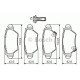 Комплект гальмівних колодок, дискове гальмо BOSCH 0 986 494 014