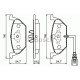 Комплект гальмівних колодок, дискове гальмо BOSCH 0 986 494 019