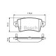 Комплект гальмівних колодок, дискове гальмо BOSCH 0 986 494 043