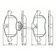 Комплект гальмівних колодок, дискове гальмо BOSCH 0 986 494 044