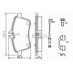 Комплект гальмівних колодок, дискове гальмо BOSCH 0 986 494 085