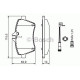 Комплект гальмівних колодок, дискове гальмо BOSCH 0 986 494 087