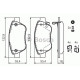 Комплект гальмівних колодок, дискове гальмо BOSCH 0 986 494 092