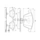 Комплект гальмівних колодок, дискове гальмо BOSCH 0 986 494 103