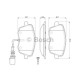 Комплект гальмівних колодок, дискове гальмо BOSCH 0 986 494 105
