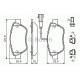 Комплект гальмівних колодок, дискове гальмо BOSCH 0 986 494 113