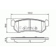 Комплект гальмівних колодок, дискове гальмо BOSCH 0 986 494 133