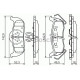 Комплект гальмівних колодок, дискове гальмо BOSCH 0 986 494 142