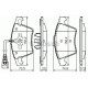 Комплект гальмівних колодок, дискове гальмо BOSCH 0 986 494 164
